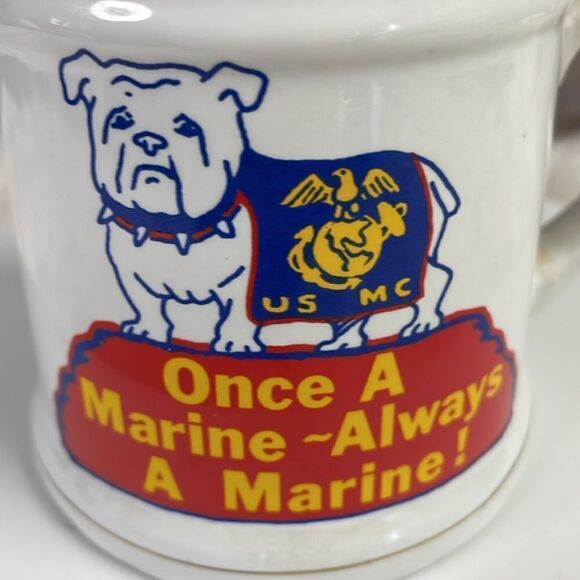 USMC Coffee Cup “Once A Marine Always A Marine! Coffee Ceramic Cup Mug - Picture 5 of 5